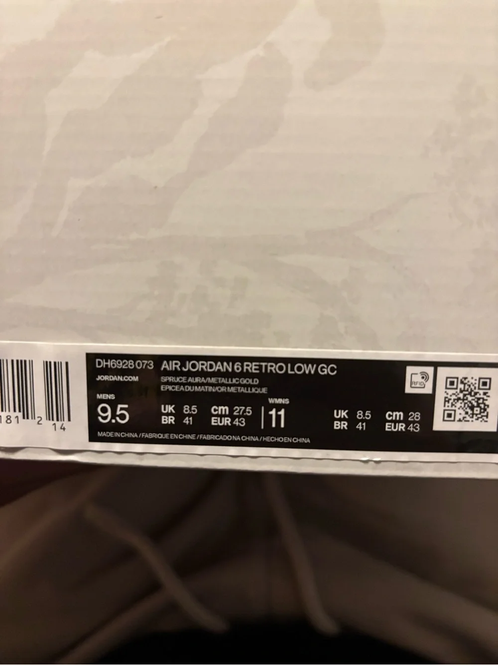 Jordan 6 retro low GC